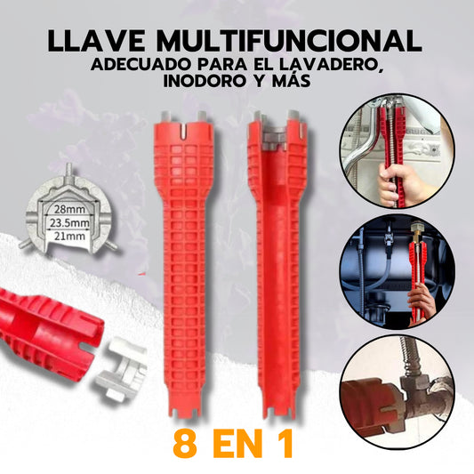 LLAVE 8 EN 1 PARA GRIFERIA