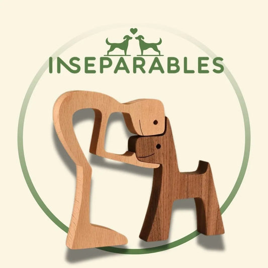 ESCULTURA EN MADERA: "INSEPARABLES"