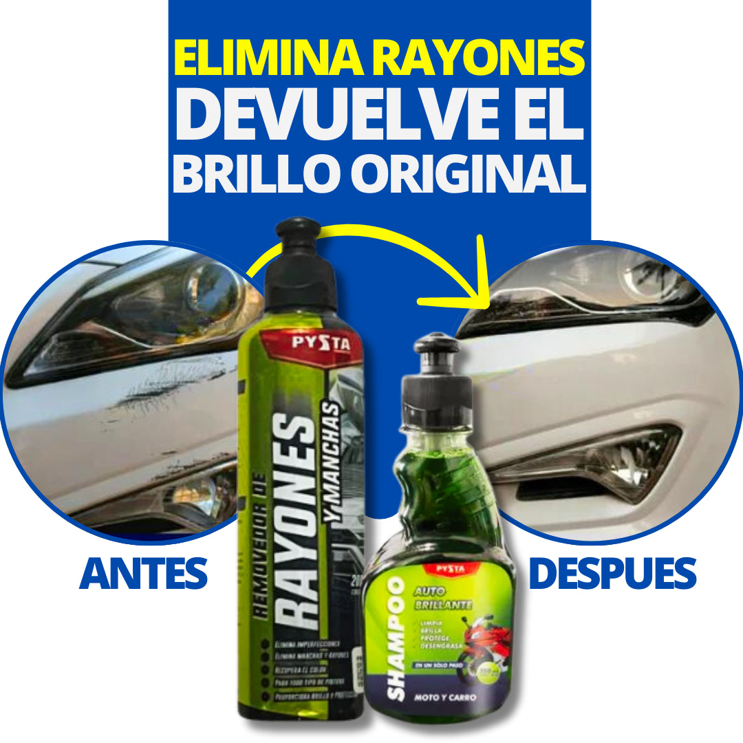 REMOVEDOR DE RAYONES + SHAMPOO ESPUMADOR