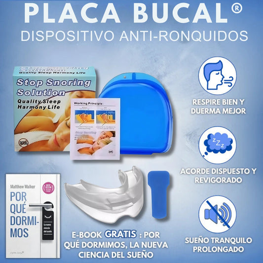 Placa Bucal Antirronquidos y Bruxismo