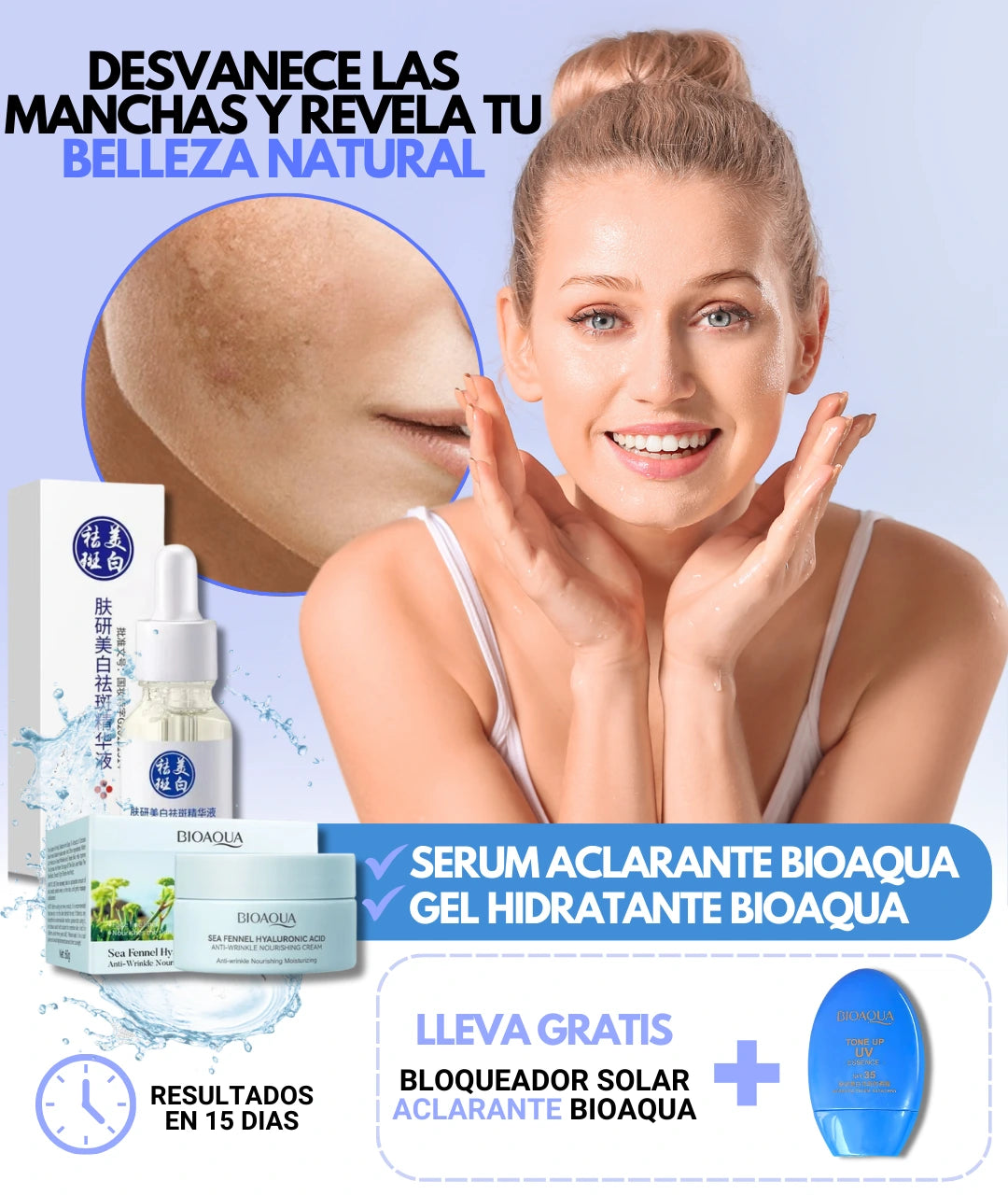 Radiance Duo-Aclara y unifica el tono de la piel.