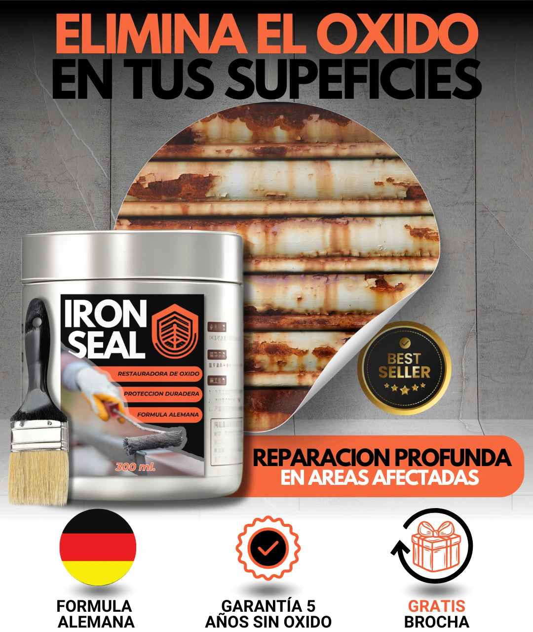 IRONSEAL- PINTURA RESTAURADORA DE OXIDO