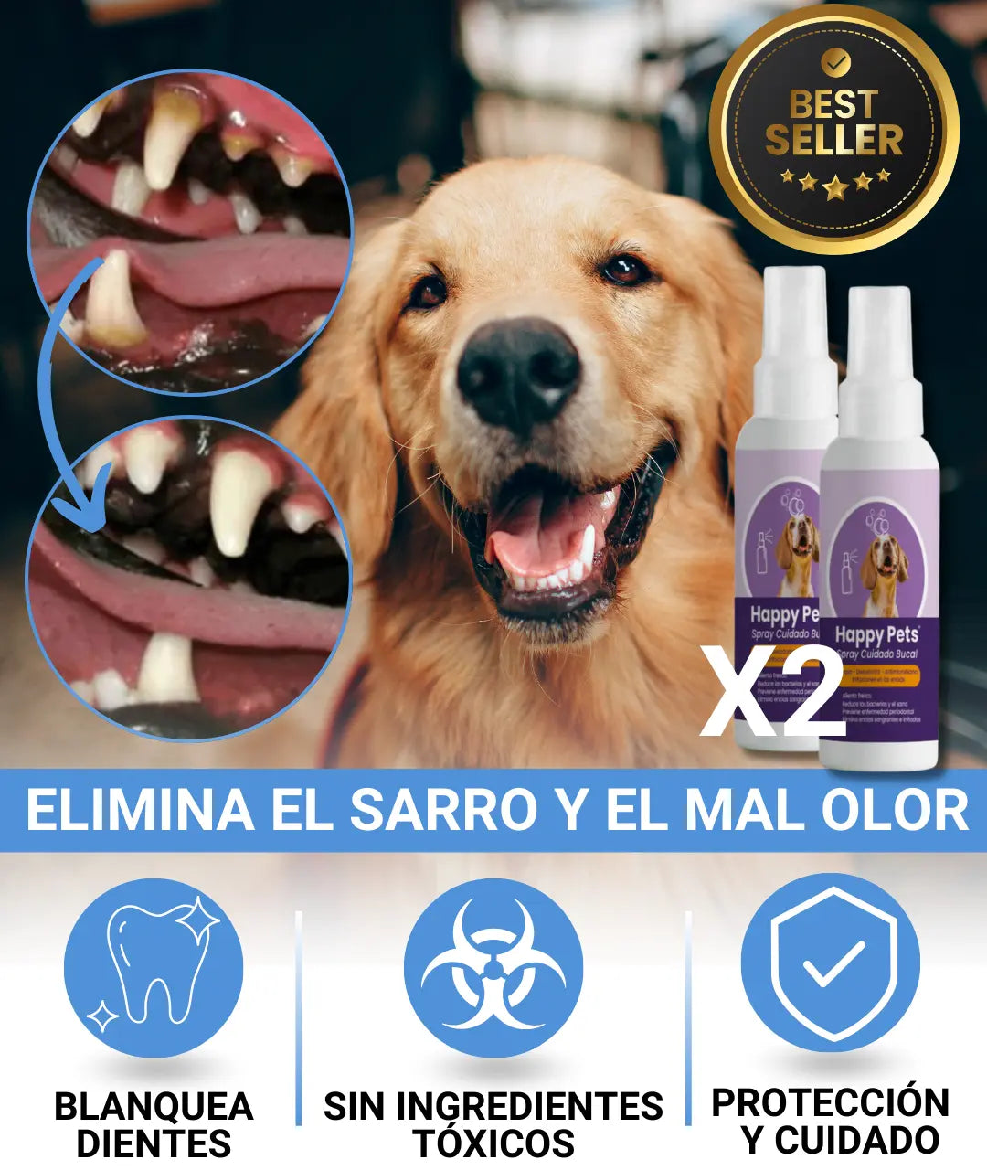 HAPPY PETS X 2 UNIDADES