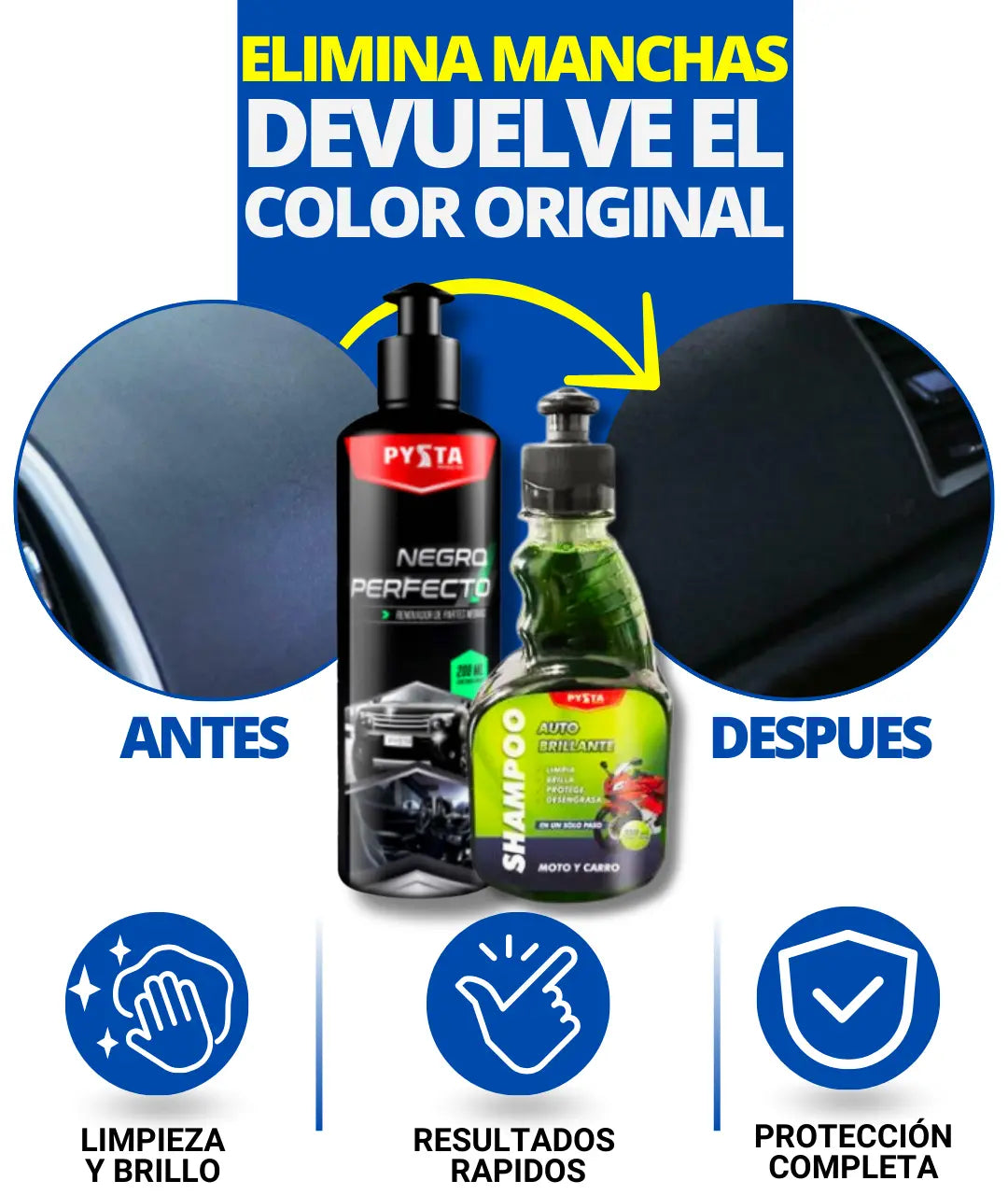 COMBO RENOVADOR BRIGHTSEAL- NEGRO PERFECTO + SHAMPOO